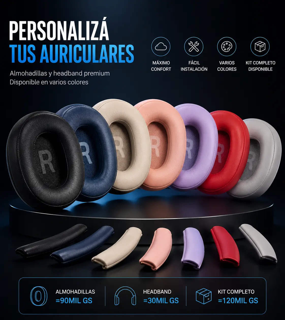 Almohadillas para auriculares